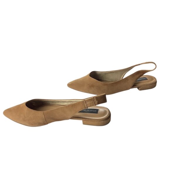Steven By Steve Madden Womens Tan Suede Slingback Pointed Toe Flats Size 8.5 M - Picture 14 of 16